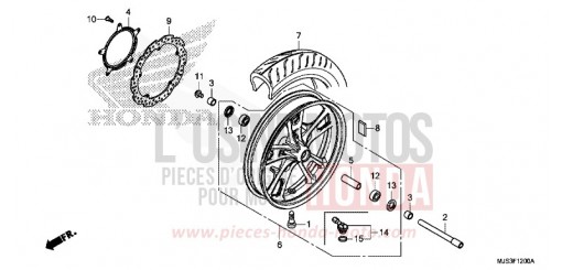 FRONT WHEEL NC750JF de 2015